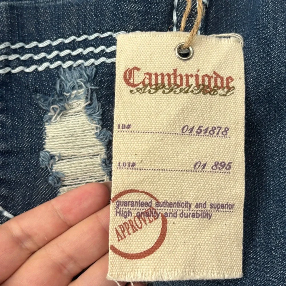 Y2K Cambridge Jeans Womens Dark Wash Low Rise Denim Mini Skirt Size 28